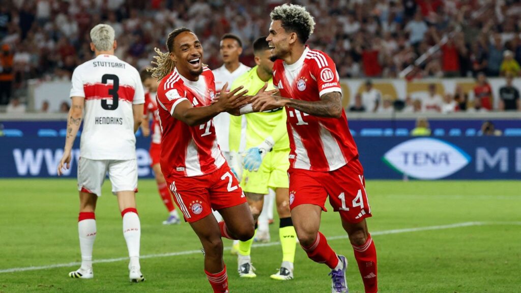 Luis Díaz en su debut con el Bayern Múnich en la Bundesliga 2025-2026.