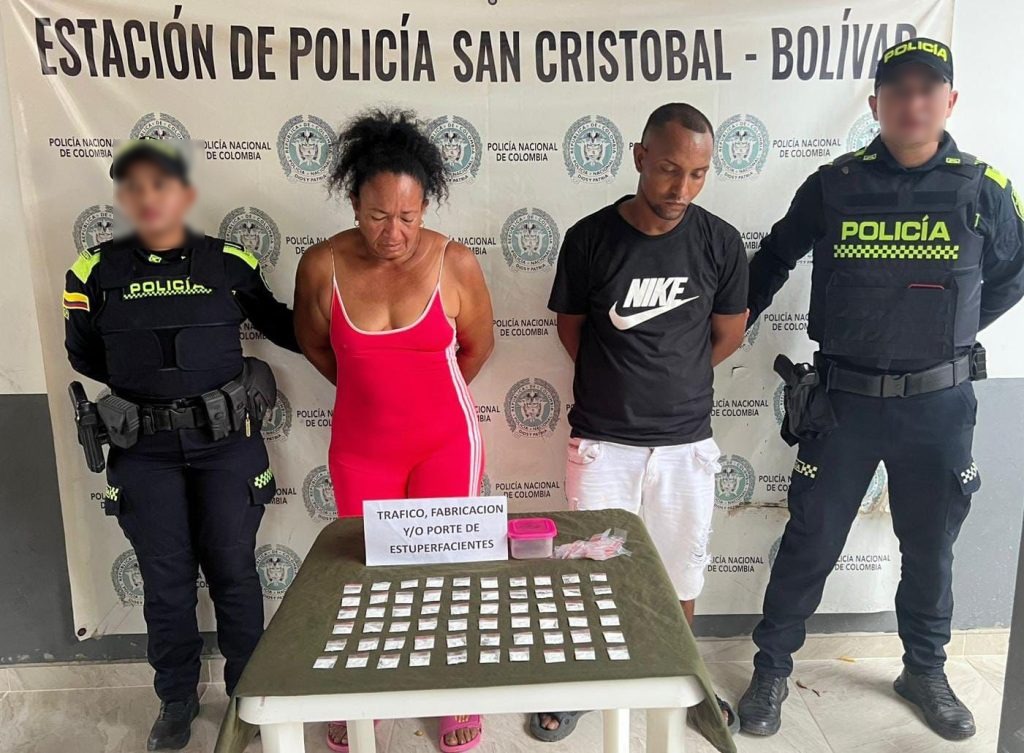 Captura de pareja que vendía drogas en fiestas patronales de San Cristóbal