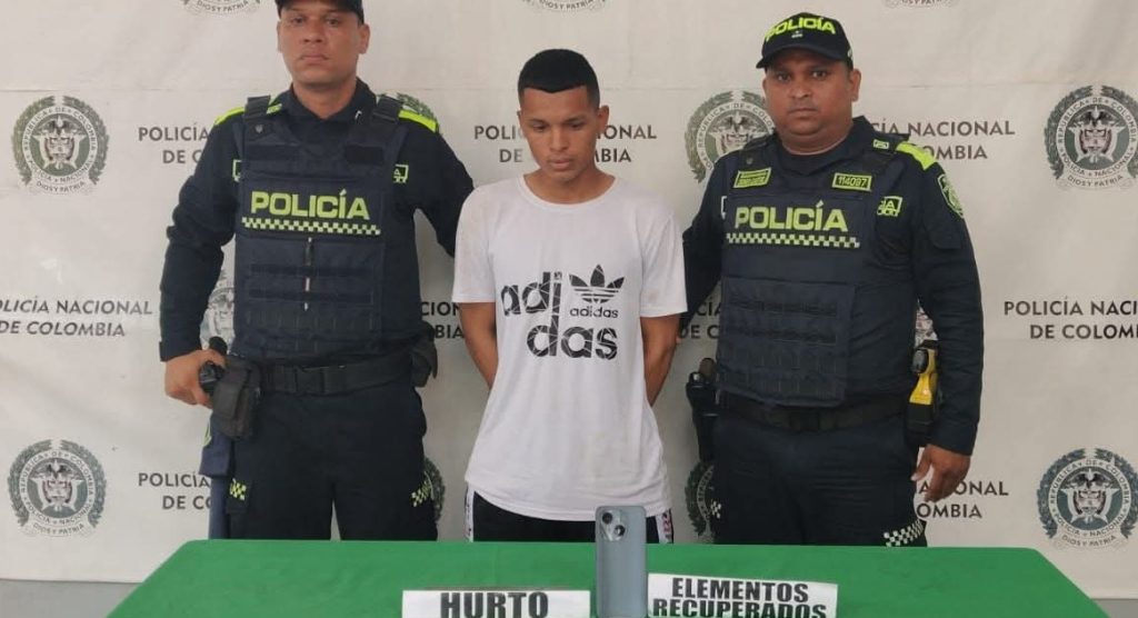Policía captura a ladrón en flagrancia en el barrio Paraíso de Barranquilla