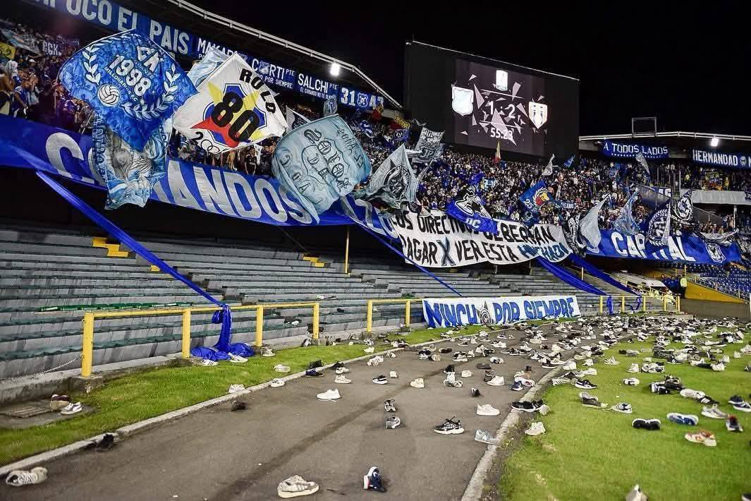 protesta hinchas Millonarios El Campín