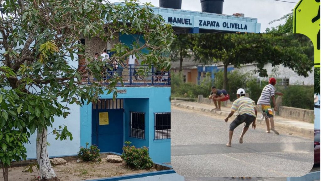 Enfrentamiento de pandillas afuera del I.E.D. Manuel Zapata Olivella en Barranquilla