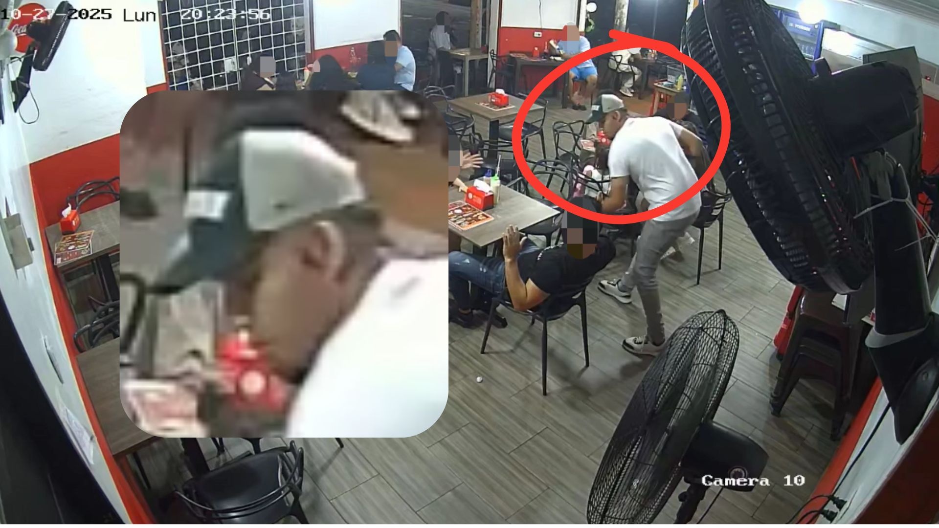 atraco en Mister Flakos Barranquilla