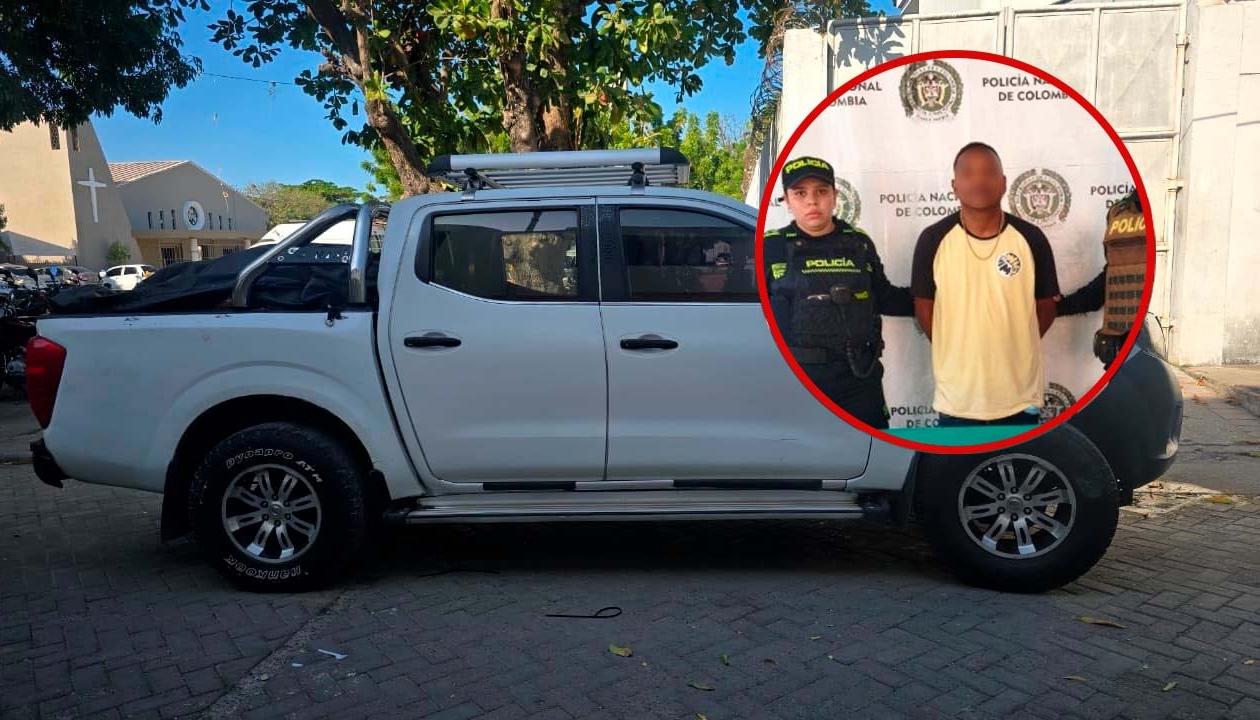 hurto de camioneta en Simón Bolívar