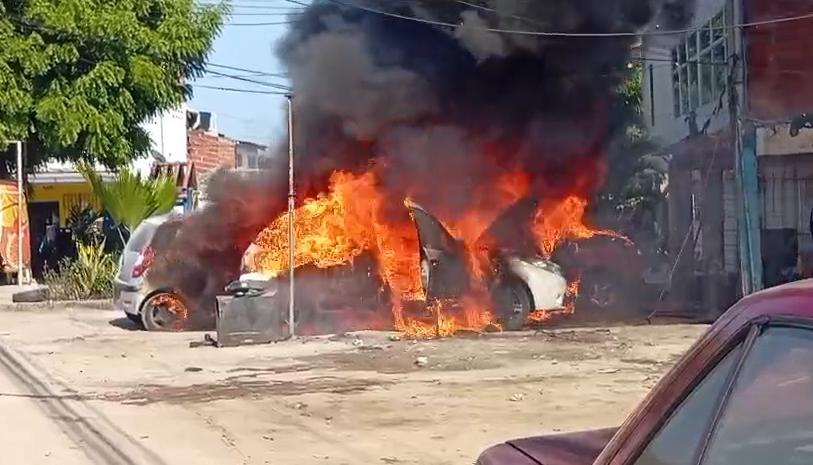 incendio en taller de Soledad