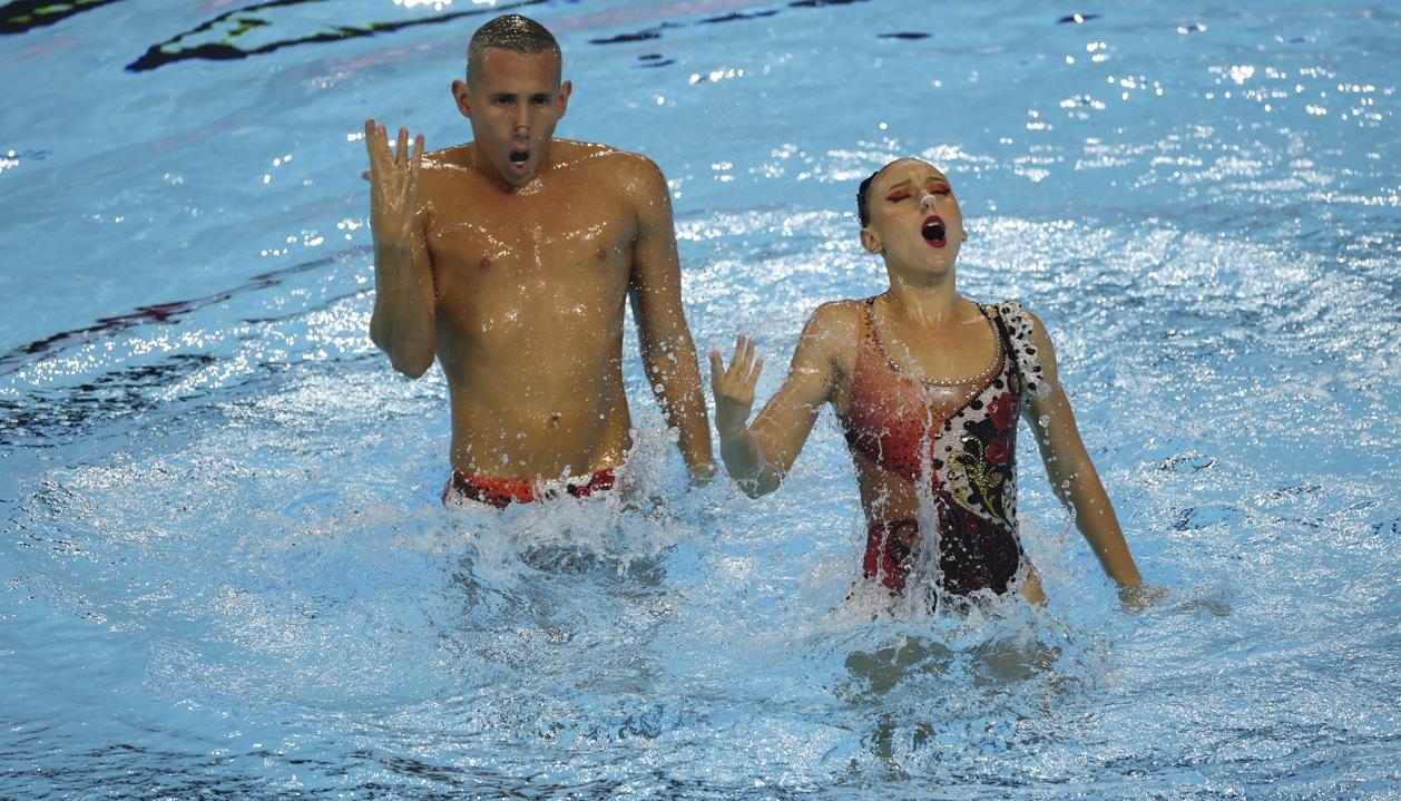 medalla Colombia natación artística París
